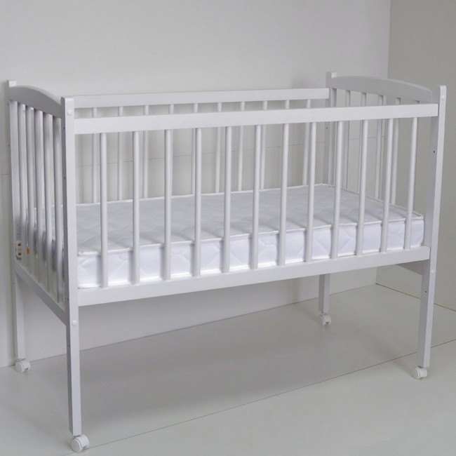 Кроватка MALIKA LOLA Small Box колесо без ящика белый Кроватка MALIKA LOLA Small Box колесо без ящика белый