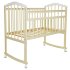 Кроватка MALIKA «Melisa-2 LUX» колесо-качалка без ящика, слоновая кость-белый
